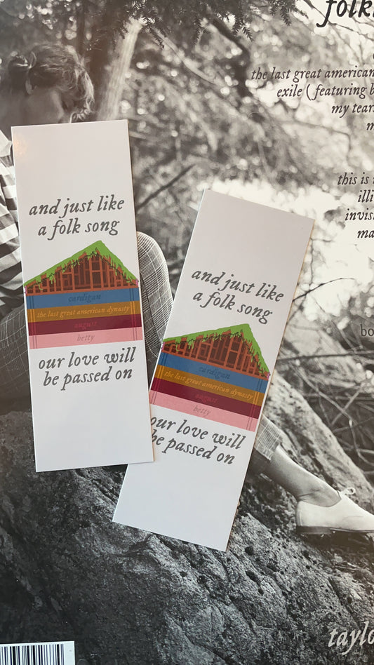 Our Love Lasts So Long Bookmark