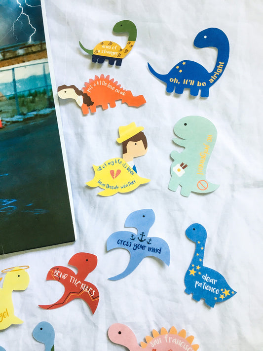 Heartbreak Weather Dinosaur Stickers