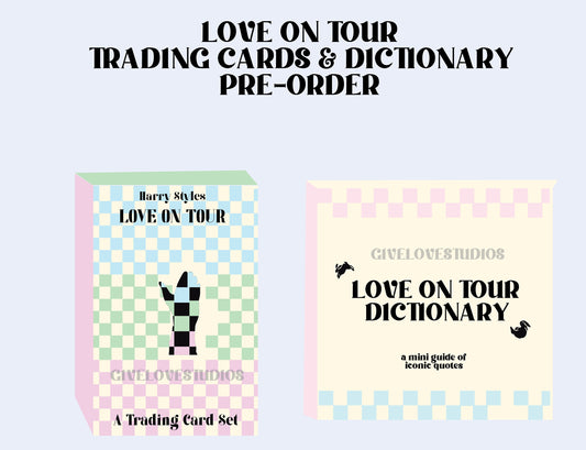 Love on Tour Trading Cards and Dictionary Preorder