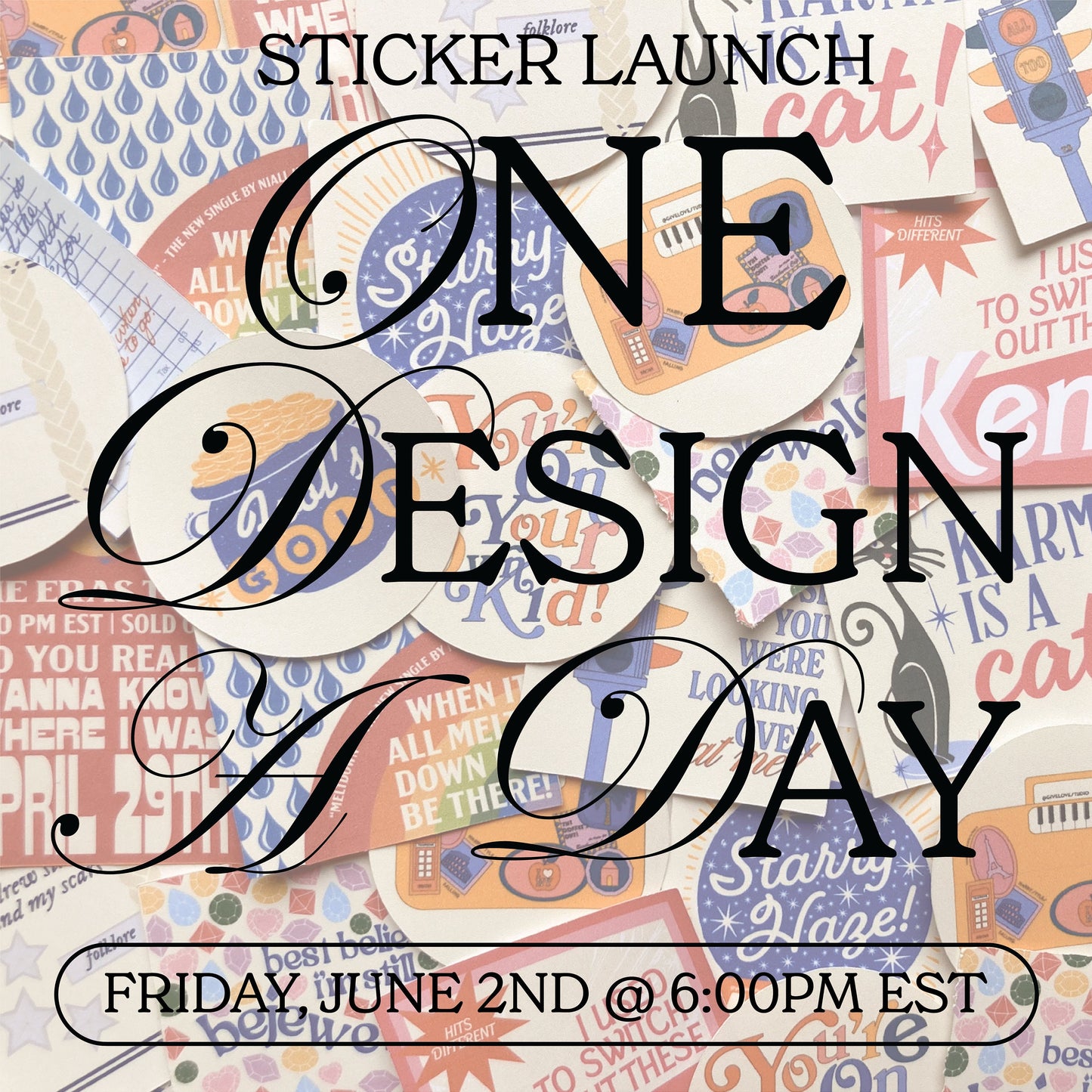 One Design a Day Stickers